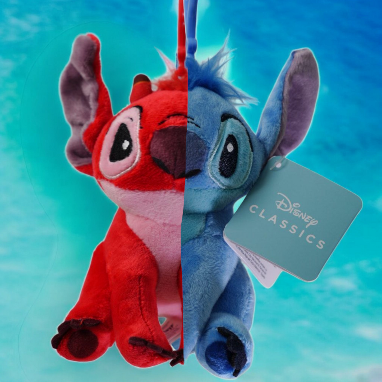 Lilo & Stitch - Stitch & Leroy Plüss Kulcstartó