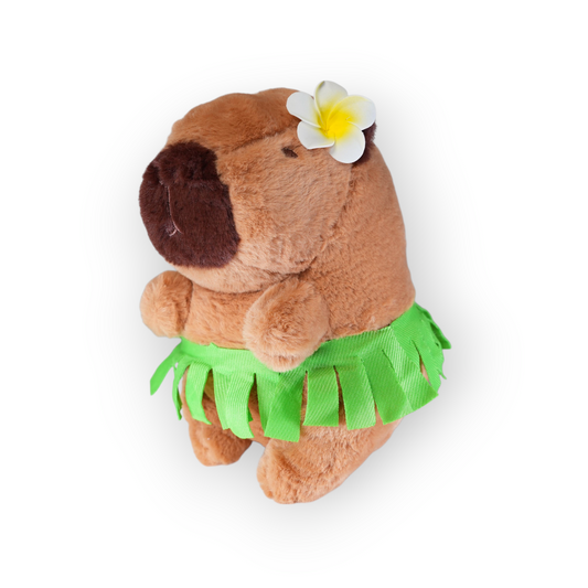 Capybara Plüss Hawaii Virággal